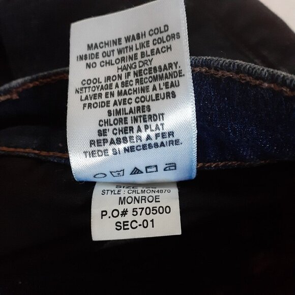 Joe's Jeans Women's Size 26 Monroe Medium Wash Denim Mid Rise Bermuda Shorts - Picture 6 of 13